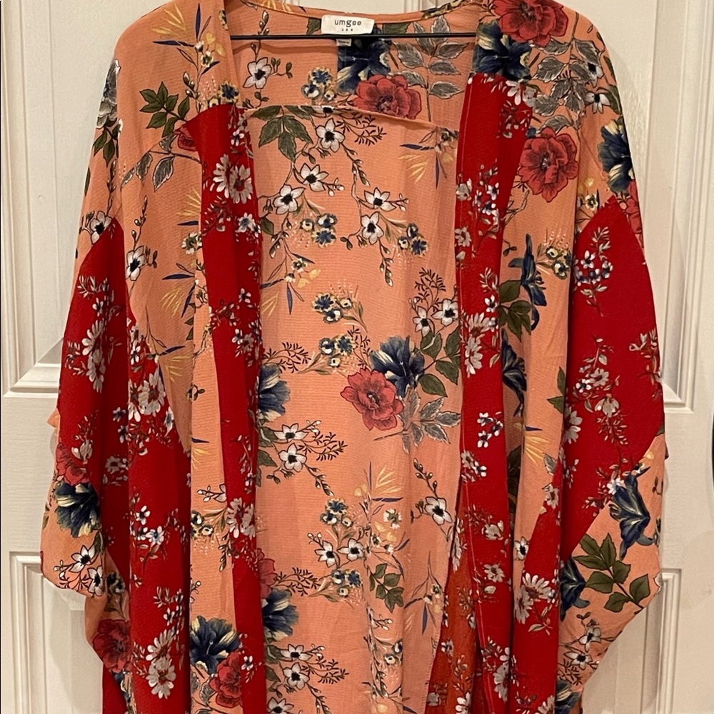 EUC Umgee Floral Kimono